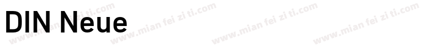 DIN Neue字体转换